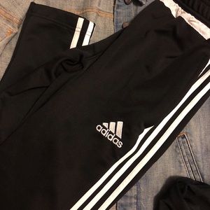 Black adidas workout pants